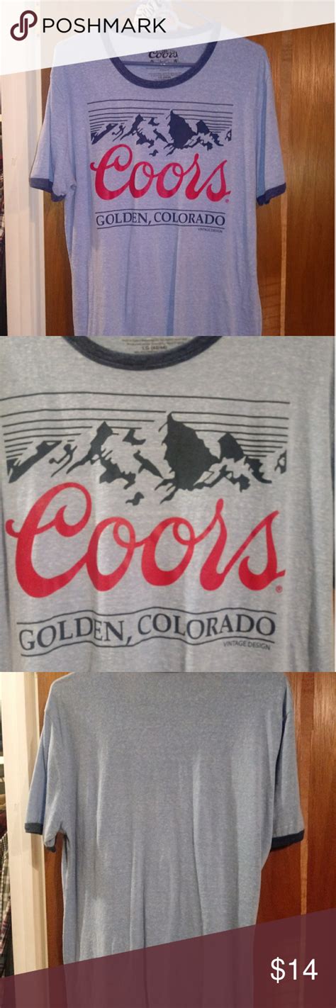 Coors Official Vintage Inspired Shirt Beautiful Color Very Retro