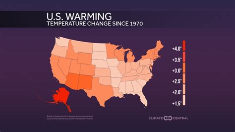 extreme temperature diary april 19th 2019 u s warming by state via climate central guy on