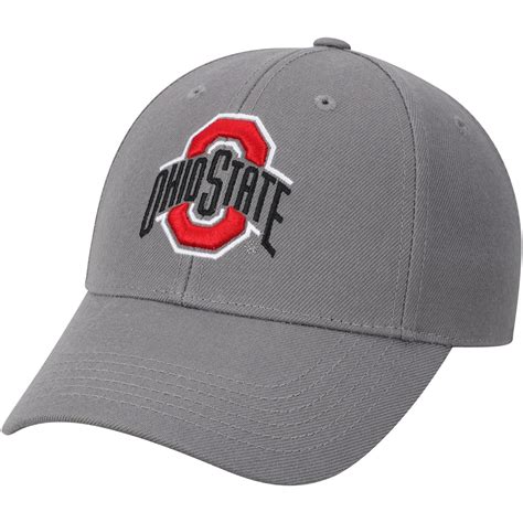 Top Of The World Ohio State Buckeyes Gray Top Dynasty Fitted Hat