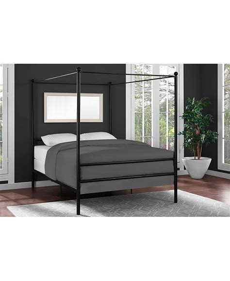The dhp rosedale metal canopy queen bed is a sleek and modern bed with dramatic presence. EveryRoom Kate Metal Canopy Bed, Full Size & Reviews ...