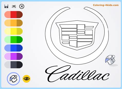 If we don't have it, we are working on it. Cadillac logo coloring pages online | Coloring pages ...