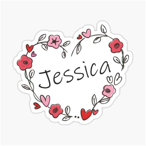 My Name Is Jessica Sticker By Oleo79 Redbubble
