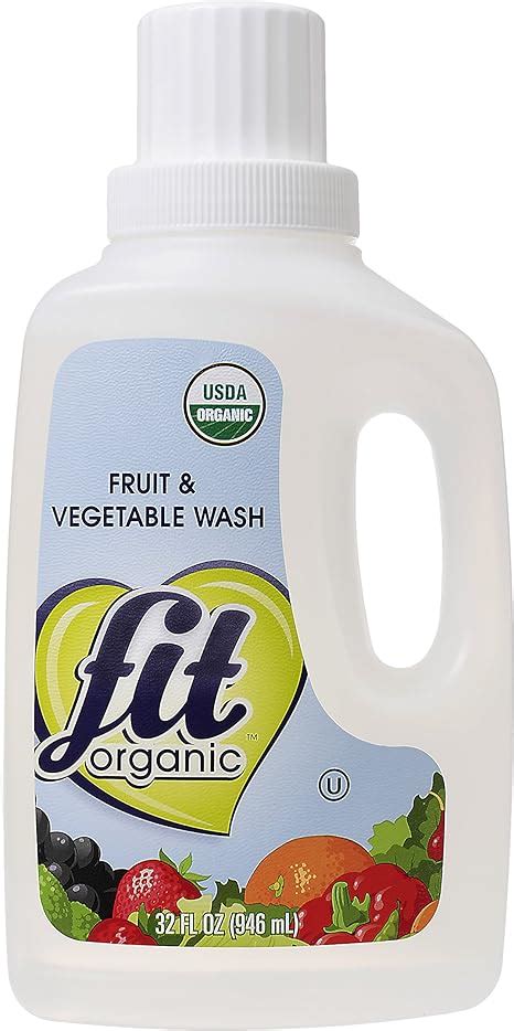 Fit Organic 32 Oz Soaker Produce Wash Fruit And Vegetable