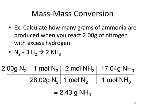 I've concluded the answer is 0.02 moles of h2, but i'm doubting myself a lot because i don't understand the aspects. PPT - Stoichiometry Chemistry I/IH: Chapter 11 PowerPoint ...