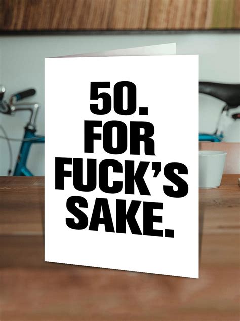 Funny 50th Birthday Card By Modern Toss Cheeky 50th Cards Rude 50th