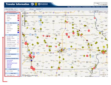 Iowa Dot 511 Map Map Iowa Roads Enhanced Closed Lines Iowadot Gov