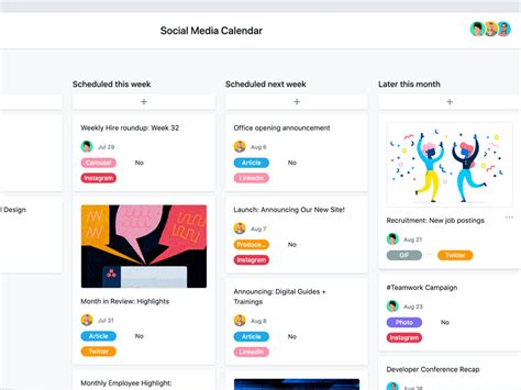 Social Media Content Calendar Template 2020 I Origastock