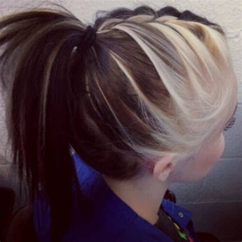 My hairstyle down hairstyles pretty hairstyles black hairstyles formal hairstyles ponytail hairstyles hairstyles haircuts wedding hairstyles love hair. Be Out of the Ordinary, Try These 50 Two Tone Hair Ideas ...