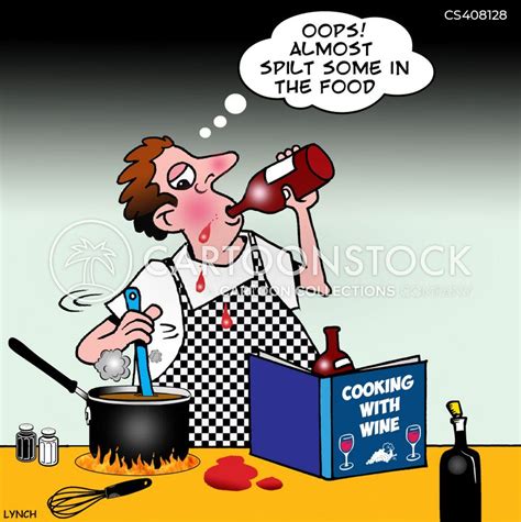 Cooking Wine Cartoons And Comics Funny Pictures From Cartoonstock