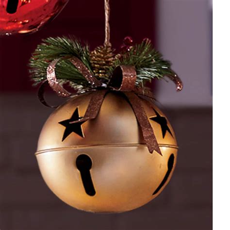 Large Jingle Bell With Greenery Ginnys