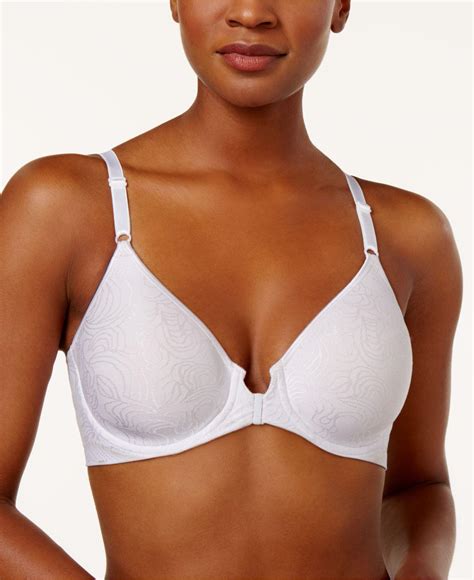 Bali Synthetic Comfort Revolution Front Close Shaping Underwire Bra 3p66 In White Lyst