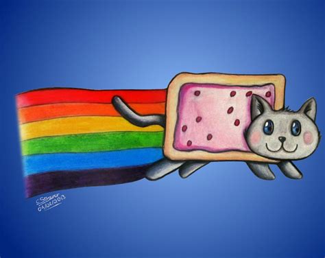 Nyan Cat Drawing By Lethalchris On Deviantart