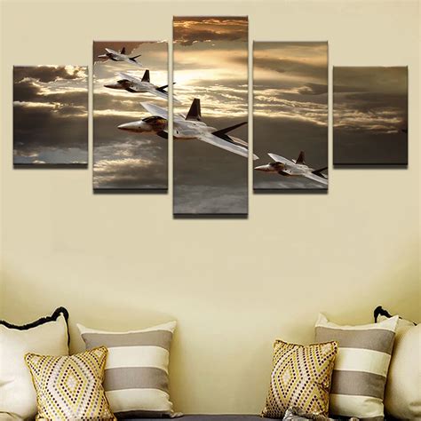 Canvas Paintings Wall Art Home Decor Hd Prints 5 Pieces Modular Sunset