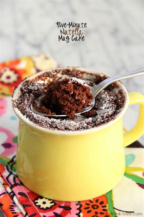 Five-Minute Nutella Mug Cake - Eat. Drink. Love.