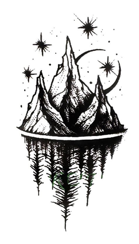 Check spelling or type a new query. Acaia Small Black and White Nature Mountain Trees & Stars ...