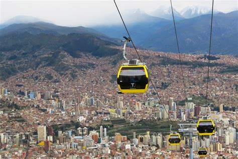 Mi Teleferico The Cable Car With Clean Air And Solar Powered