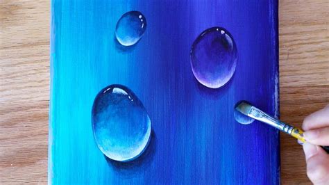 Acrylic Painting Water Drops Painting Step By Step Acrylic Painting