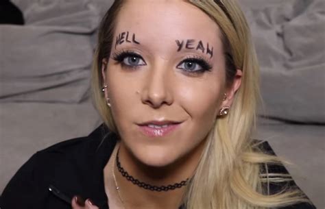 youtuber jenna marbles shaves off her own eyebrows with hilarious results funny eyebrows