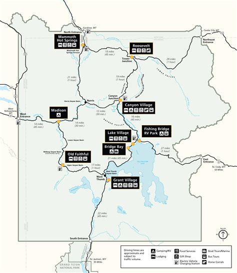 Yellowstone National Park Map Pdf Alayne Lisabeth