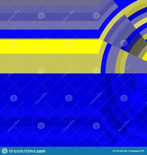 Yellow Blue Ukraine Lines Geometries Phosphorescent Bright Lights