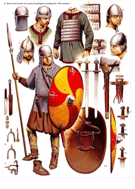 Arms And Armour Of A Post Carolingian Cavalryman 10th Century Medieval