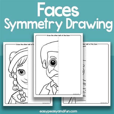 Faces Symmetry Drawing Face Symmetry Easy Drawings For Kids Face