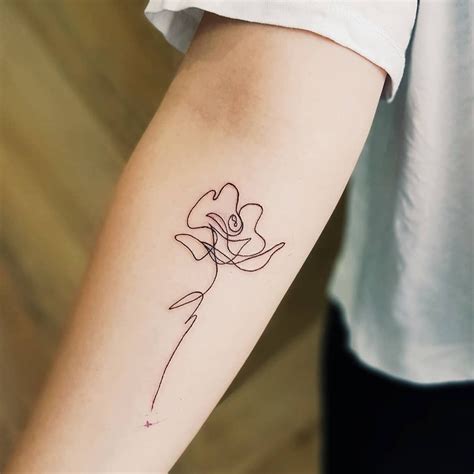 Fine Line Tattoos в Instagram A Simple Rose ⚘ Artists