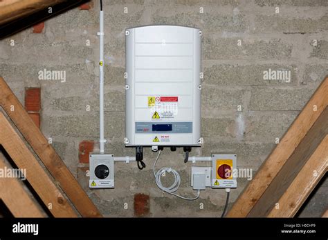 solaredge inverter in a domestic solar panel installation in the uk