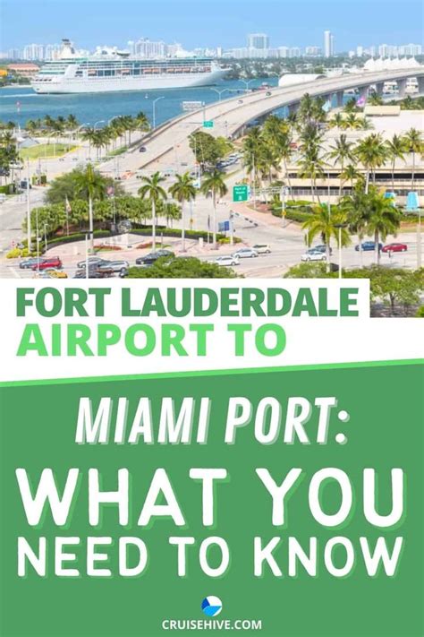 Fort Lauderdale Airport To Miami Port What You Need To Know In 2022