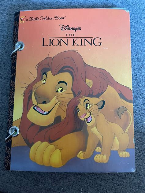 Little Golden Journals Disneys The Lion King Etsy