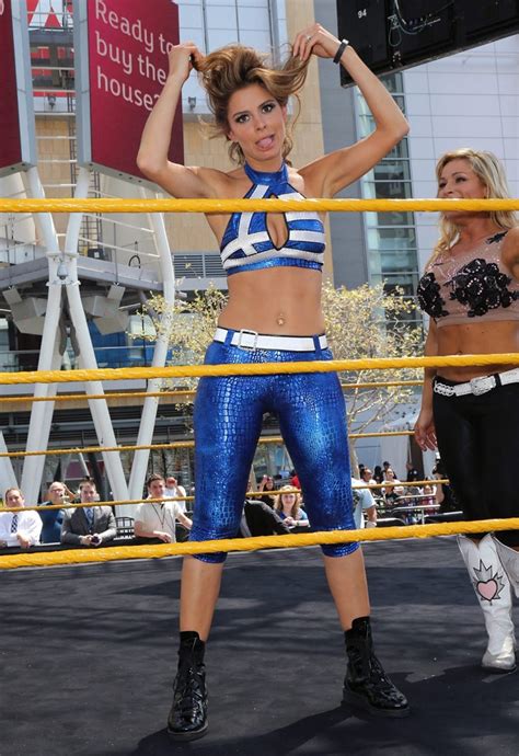 Maria menounos was born on june 8, 1978 in medford, massachusetts, usa as maria constaninos menounos. Maria Menounos at WWE SummerSlam 2013 in LA