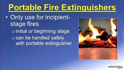 Fire Extinguisher Basics Youtube