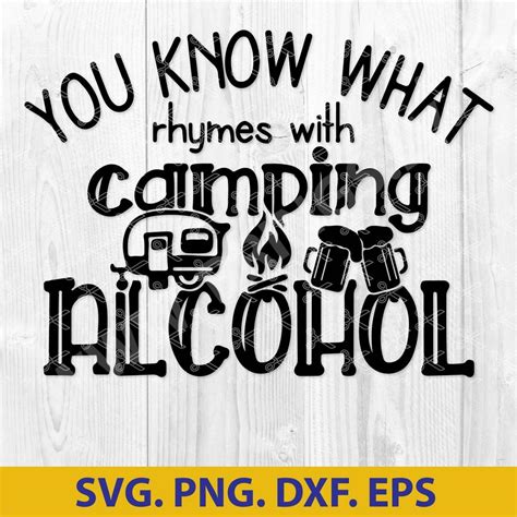 Camping SVG Camper SVG Cut File Summer SVG DXF PNG EPS Cut