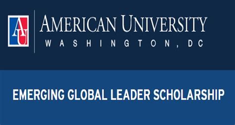American University Emerging Global Leader Scholarship Youth