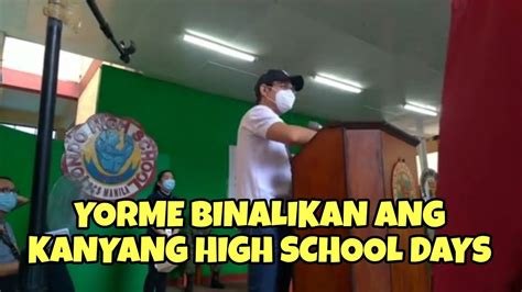 Mayor Isko Comes Home To Tondo High School Youtube