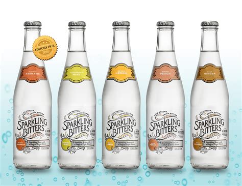 Natural quinine is sometimes added to give the bitter taste, while some brands add sugar for sweetness. Flavored Carbonated Tonic Water By Sparkling Bitters