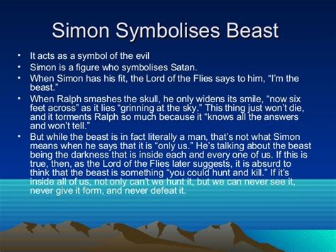 😂 What Does The Beast Symbolize In Lord Of The Flies Sparknotes Lord
