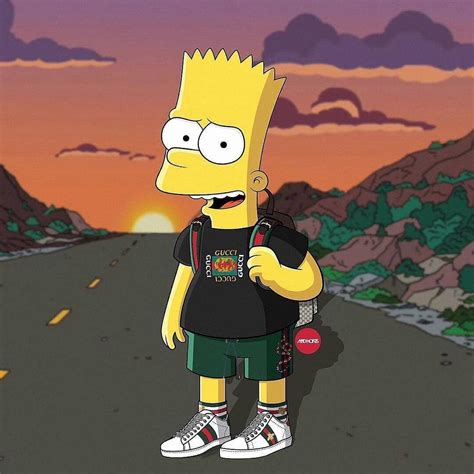 Bart Simpson X Gucci Simpsons Art Bart Simpson Art Bart Simpson
