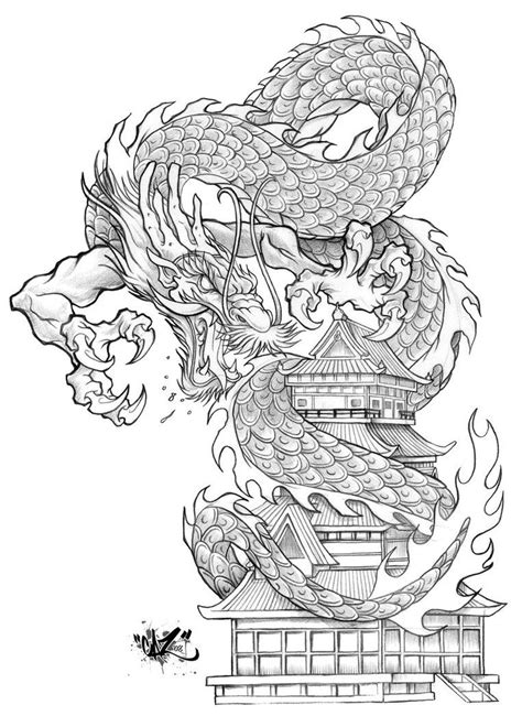 Imperial Guardian Pencils By Cazitena On Deviantart Dragon Tattoo Art