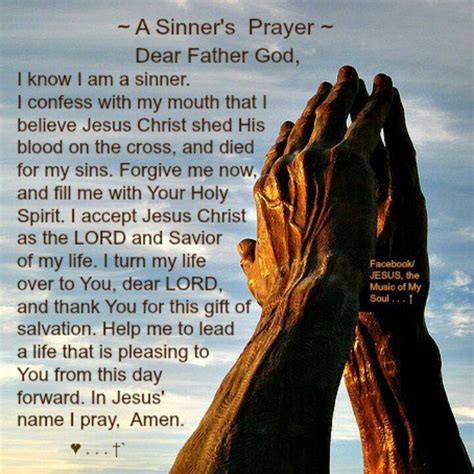 Amen And Thank You Sinners Prayer Prayers Inspirational Prayers