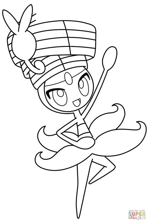 Free printable primarina pokemon sun and moon coloring page for kids to download, pokemon sun and moon coloring pages. Coloriage - Meloetta Pokemon | Coloriages à imprimer gratuits