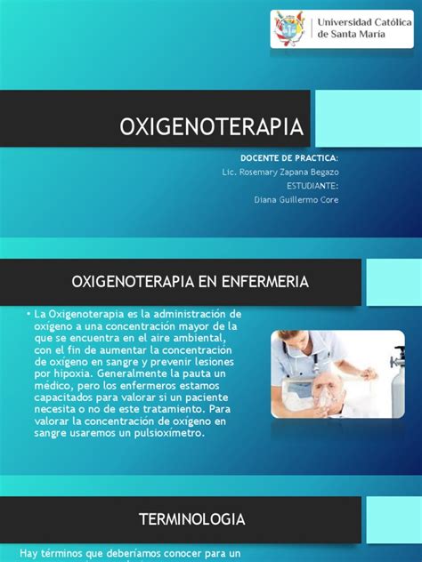 Oxigen Oter Apia Pdf Oxígeno Especialidades Medicas