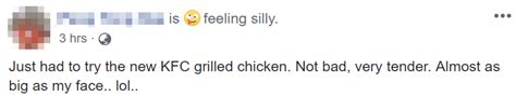 The zinger burger, for instance, which is made with a fried chicken patty, still packs 18 grams of fat. KFC Singapore Has A New Type Of Chicken On Their Menu And ...