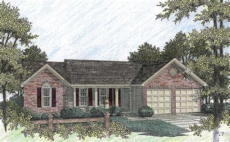 Lovely Brick Ranch 2001ga Architectural Designs House Plans