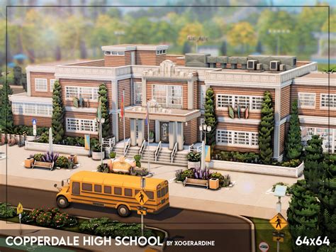 High School For The Sims 4 Spring4sims The Sims 4 Lots Sims 4 The Vrogue
