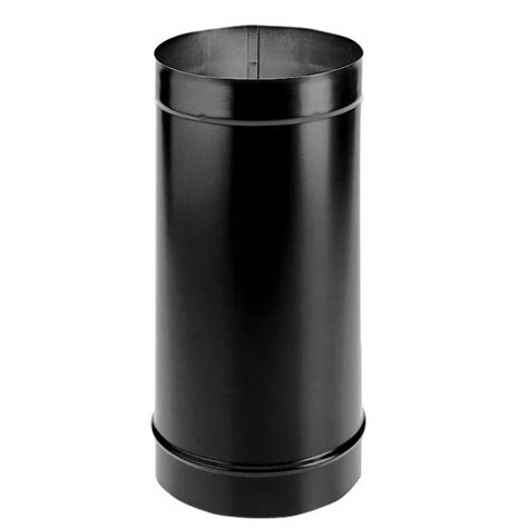 Duravent Durablack 6 In X 24 In Single Wall Chimney Stove Pipe 6dbk