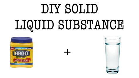 Diy Solid Liquid Mixture Youtube
