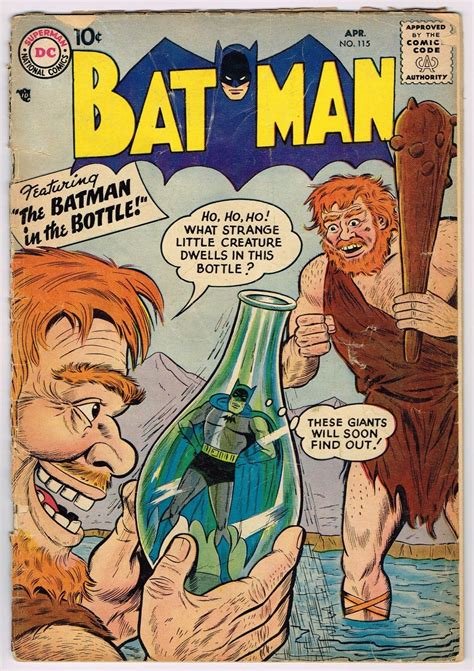 Scarce Batman Comics 115 Rare Comic Book Dc Apr