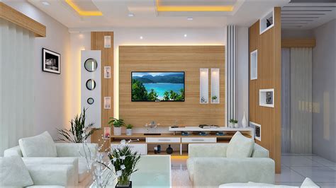 3d Render Living Room Interior On Behance