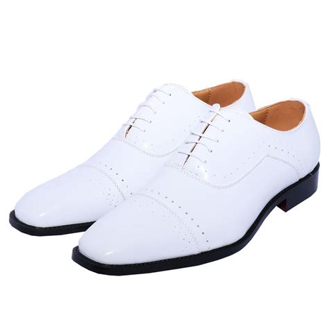 Mens Dress Shoes Antonio Cerrelli 6604 White Oxfords Casual Fashion